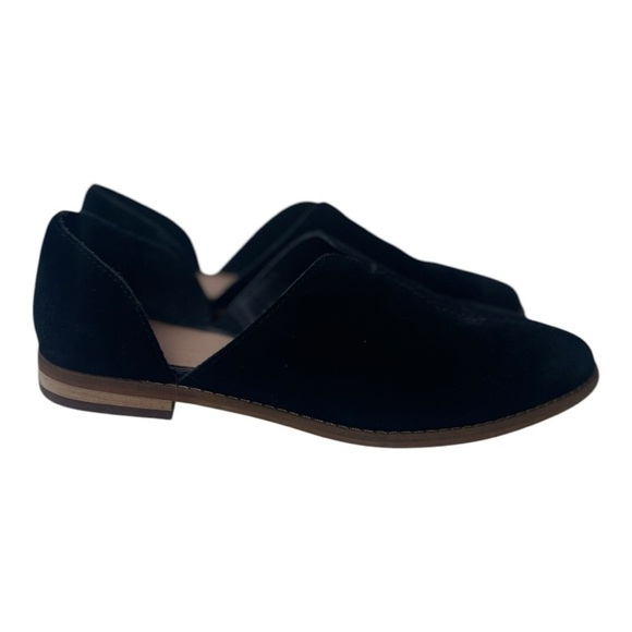 Frye And Co Women’s Fenn Dorsay Black Suede Pointed Toe Flats - Picture 4 of 9